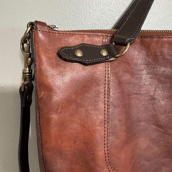 Origins Chiarugi Brown Leather satchel bag - Picture 3 of 11